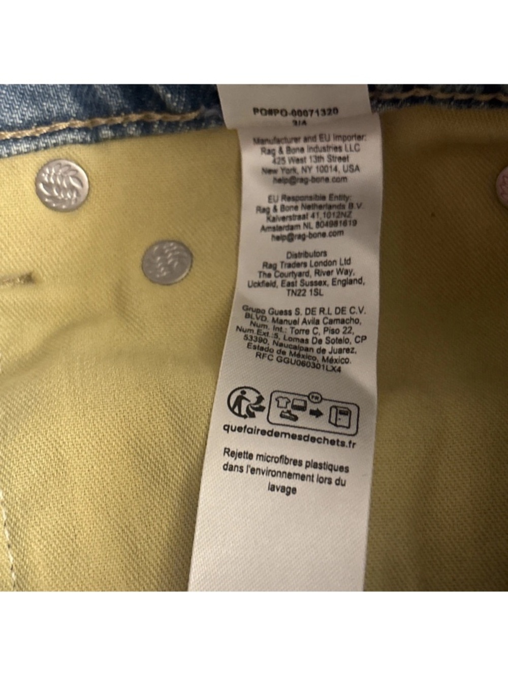 NEW Rag & Bone Shea High-rise Relaxed Straight Full Length Jeans Size 27 - Picture 13 of 16